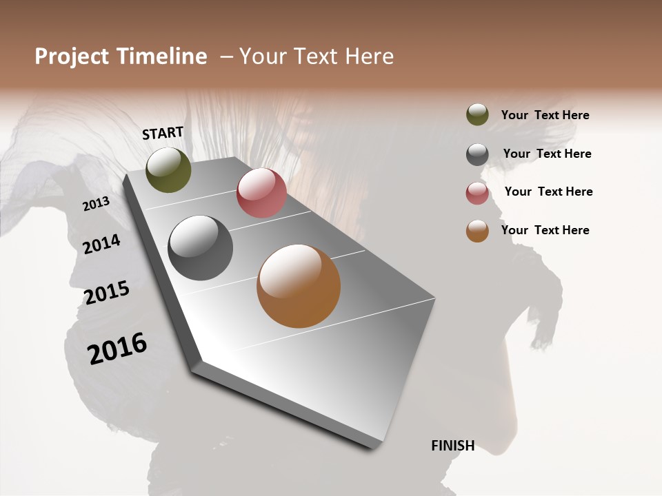 Hairstyle Passion Head PowerPoint Template