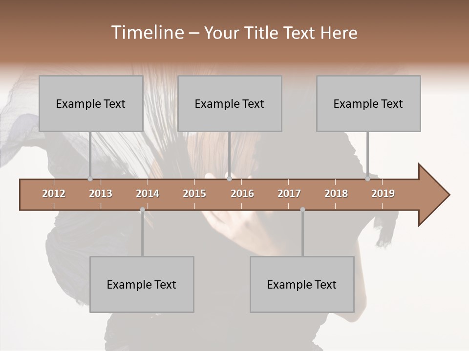 Hairstyle Passion Head PowerPoint Template