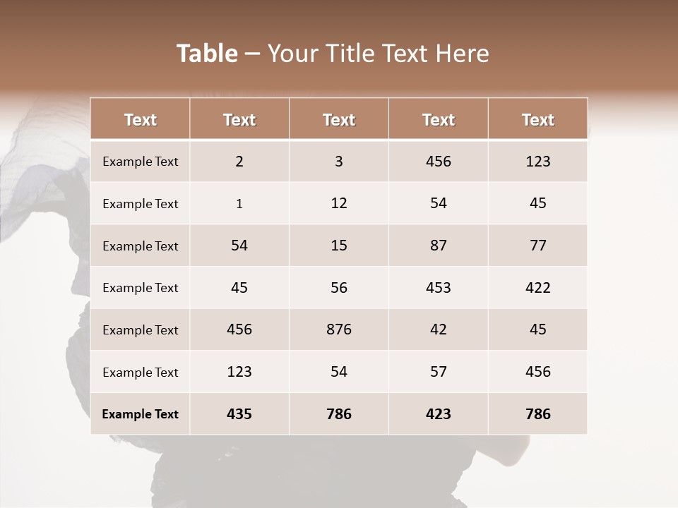 Hairstyle Passion Head PowerPoint Template
