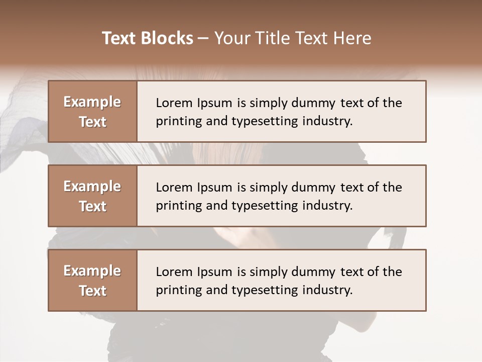 Hairstyle Passion Head PowerPoint Template