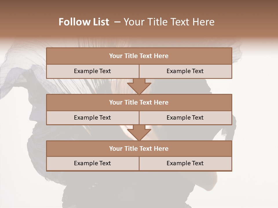 Hairstyle Passion Head PowerPoint Template
