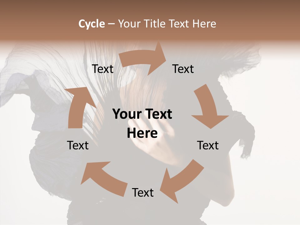 Hairstyle Passion Head PowerPoint Template