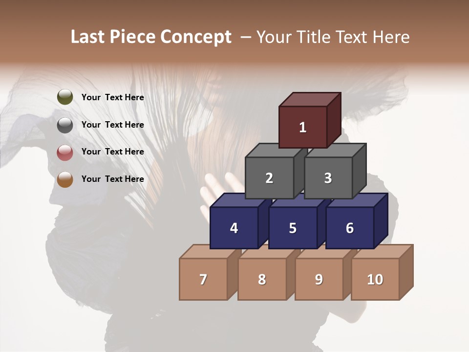 Hairstyle Passion Head PowerPoint Template