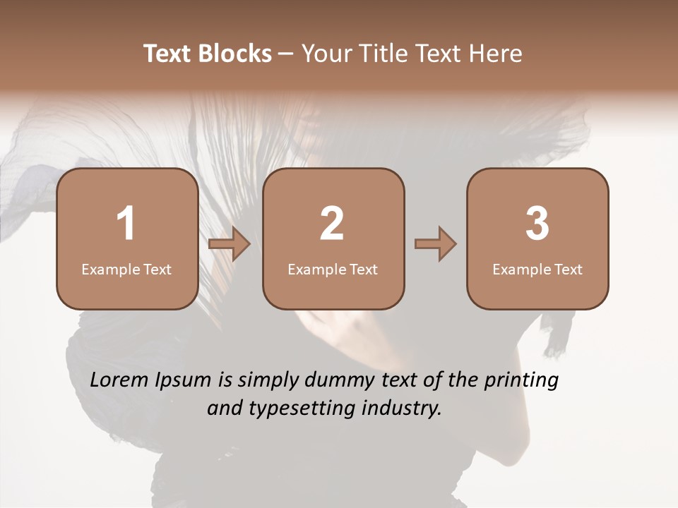 Hairstyle Passion Head PowerPoint Template