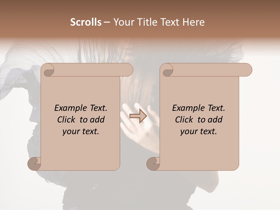 Hairstyle Passion Head PowerPoint Template