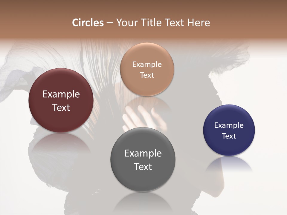 Hairstyle Passion Head PowerPoint Template