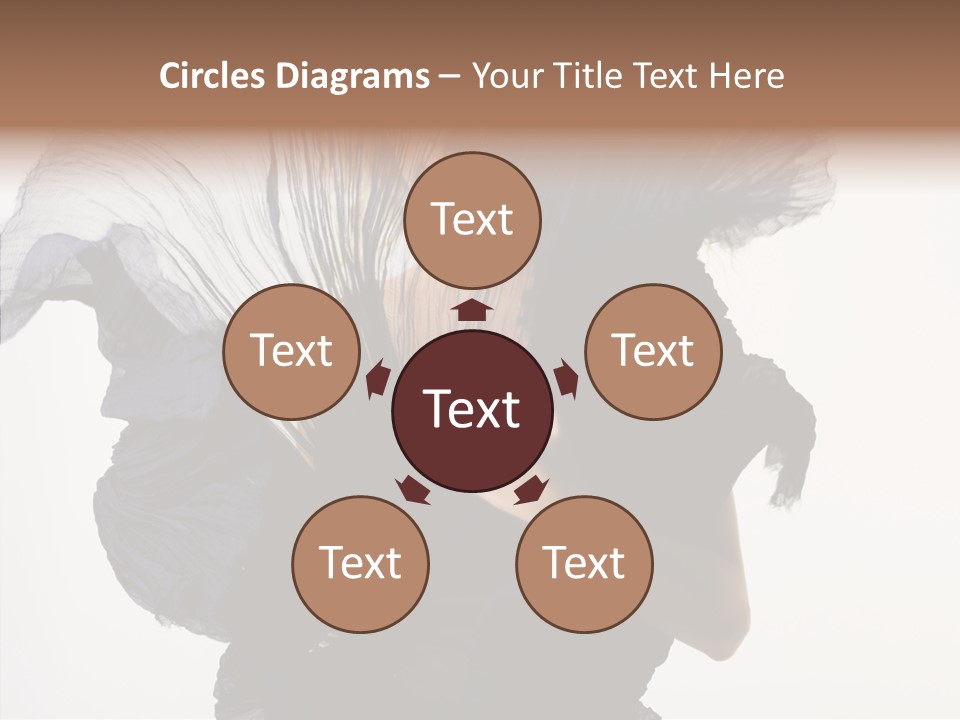 Hairstyle Passion Head PowerPoint Template