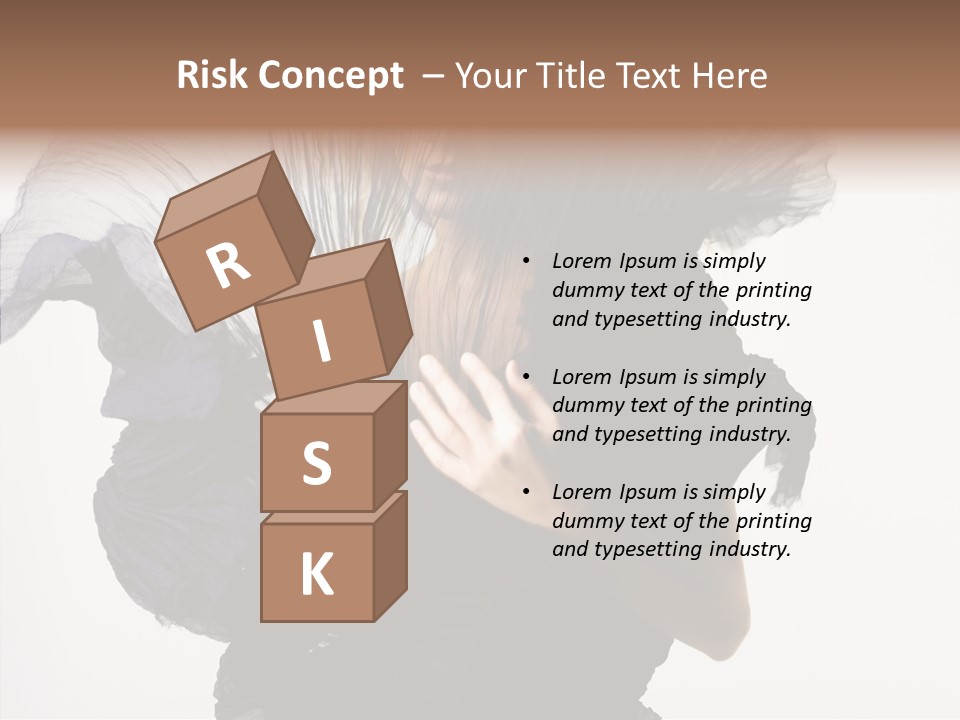 Hairstyle Passion Head PowerPoint Template