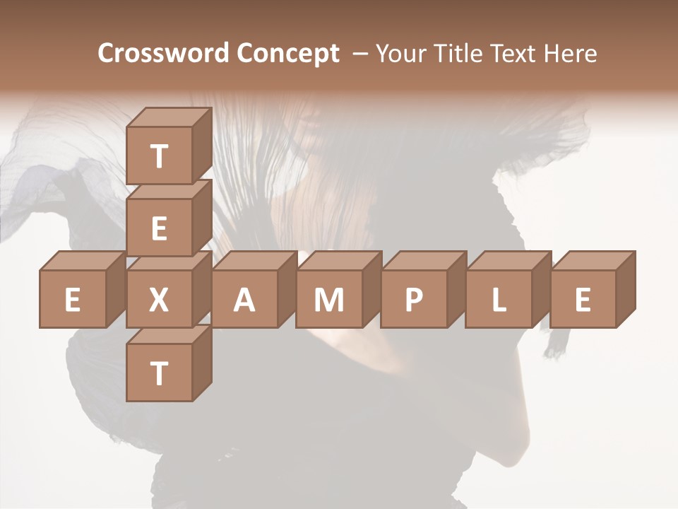 Hairstyle Passion Head PowerPoint Template