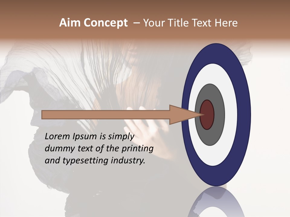 Hairstyle Passion Head PowerPoint Template