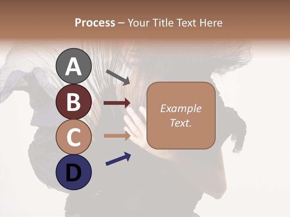 Hairstyle Passion Head PowerPoint Template