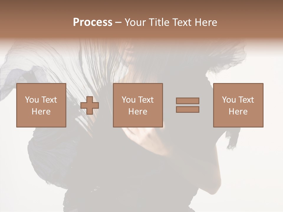 Hairstyle Passion Head PowerPoint Template