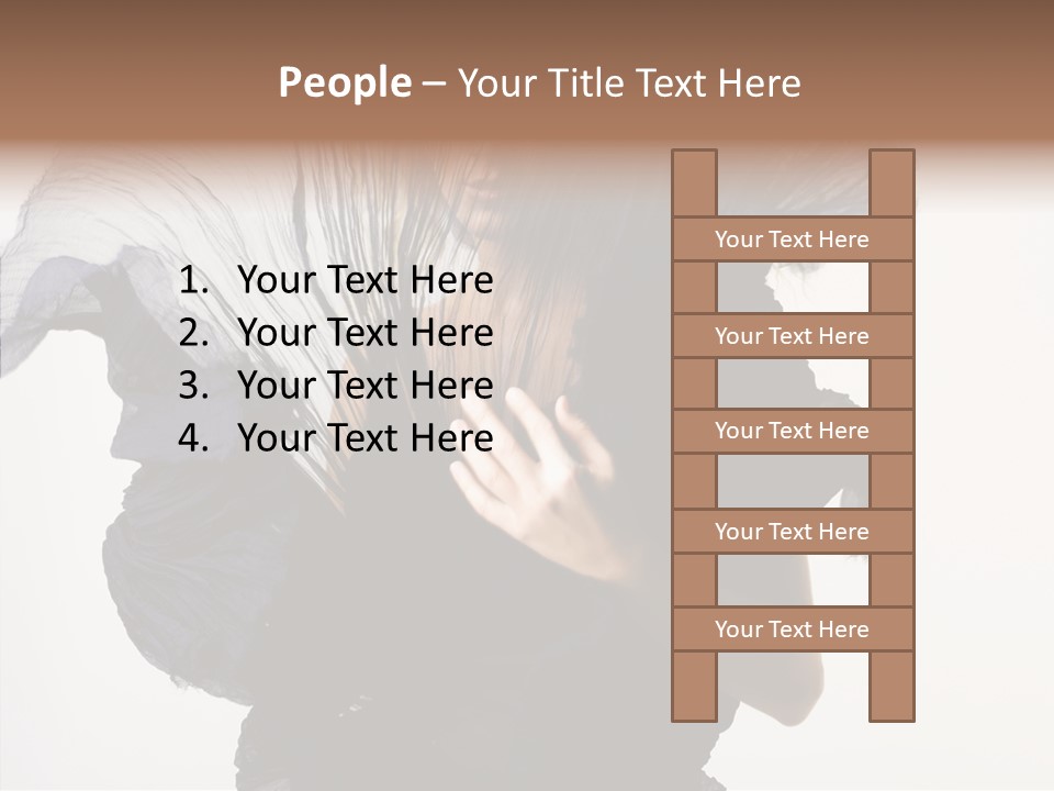 Hairstyle Passion Head PowerPoint Template