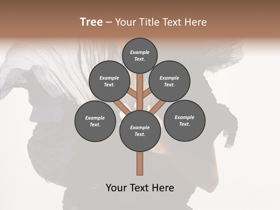 Hairstyle Passion Head PowerPoint Template