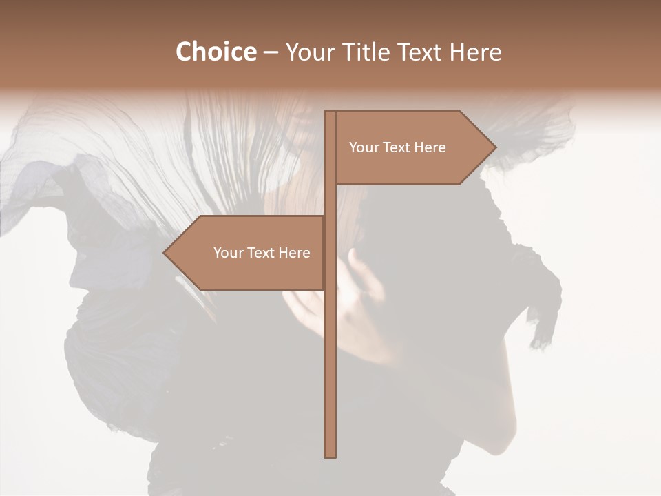 Hairstyle Passion Head PowerPoint Template