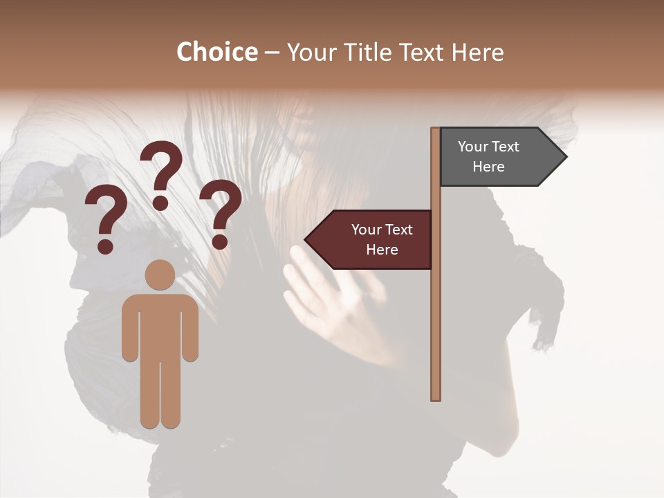 Hairstyle Passion Head PowerPoint Template