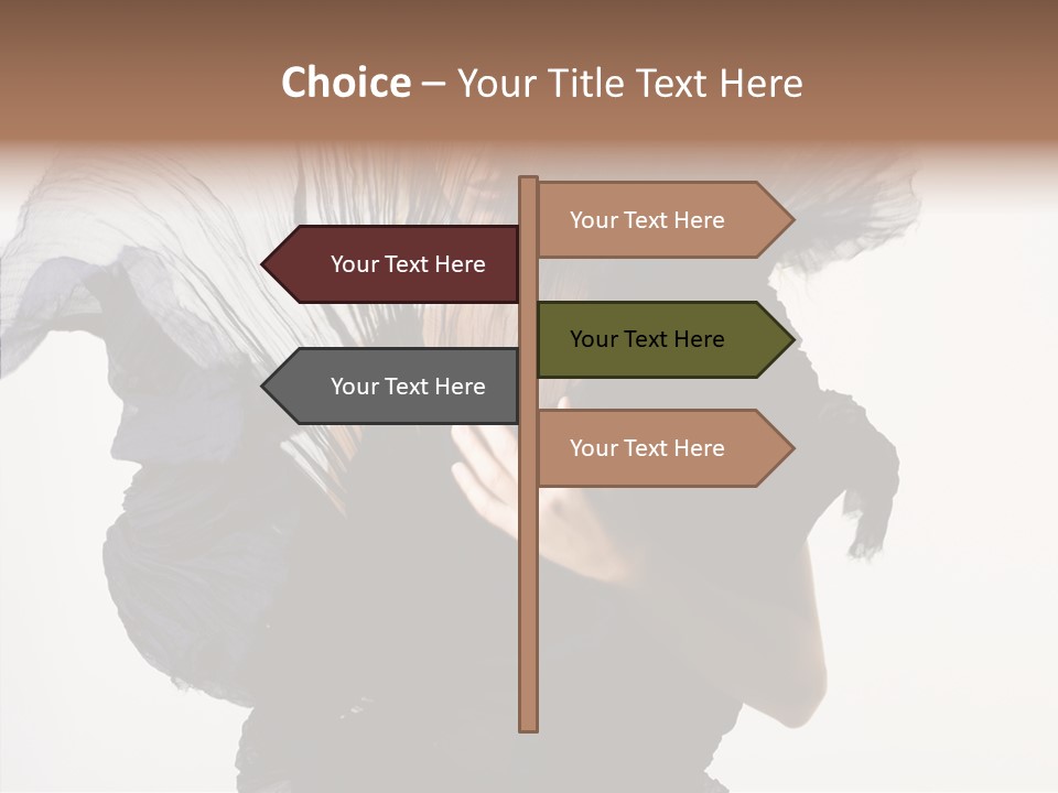 Hairstyle Passion Head PowerPoint Template