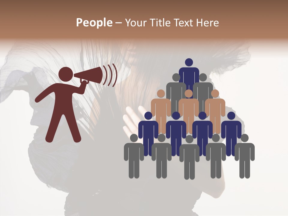 Hairstyle Passion Head PowerPoint Template