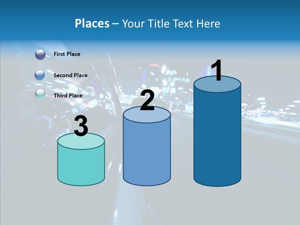 Destination Downtown Road PowerPoint Template
