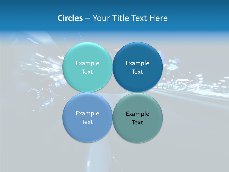 Destination Downtown Road PowerPoint Template