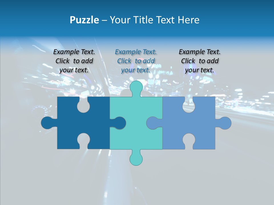 Destination Downtown Road PowerPoint Template