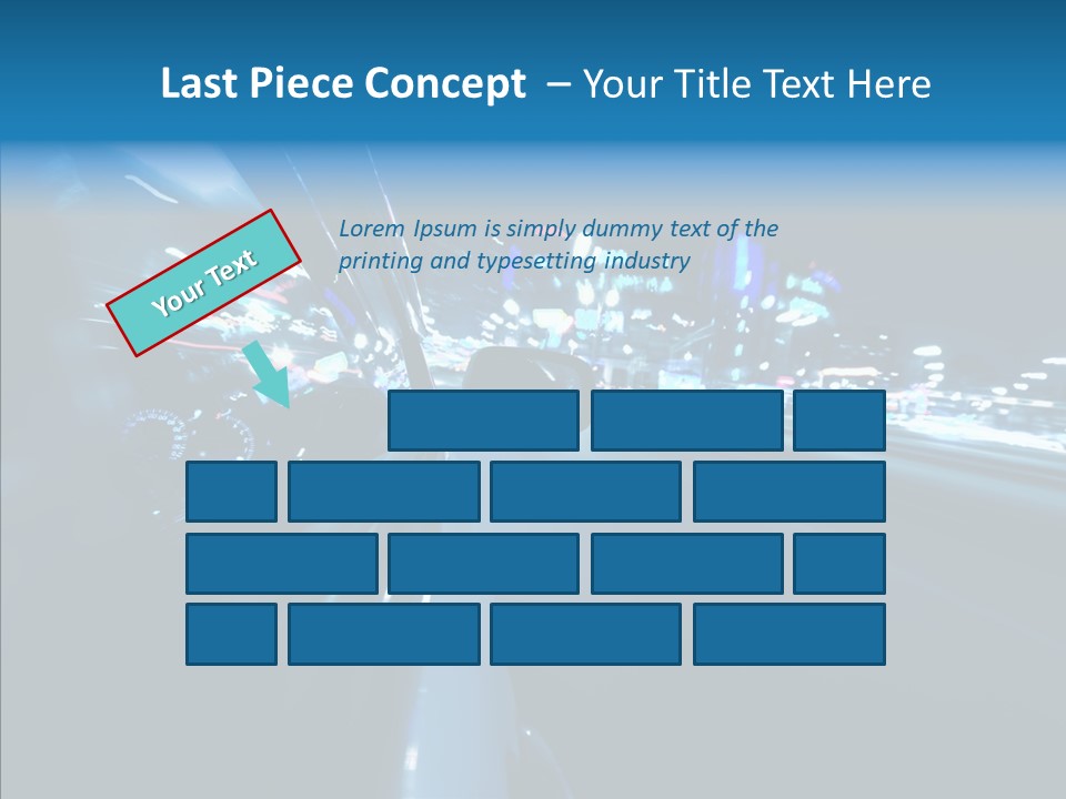 Destination Downtown Road PowerPoint Template
