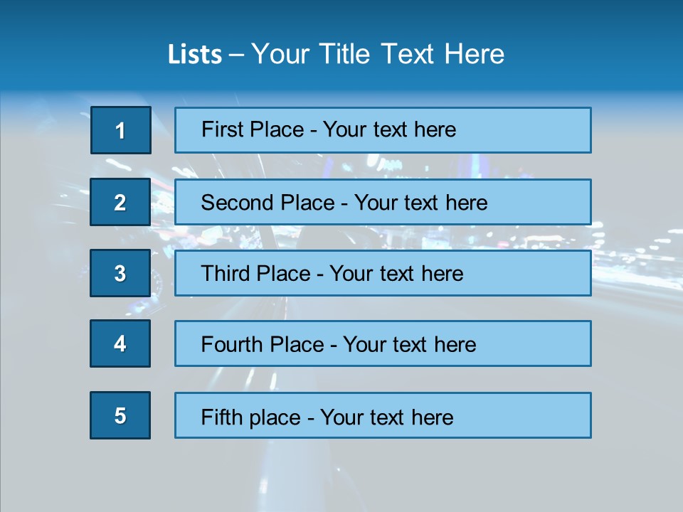Destination Downtown Road PowerPoint Template