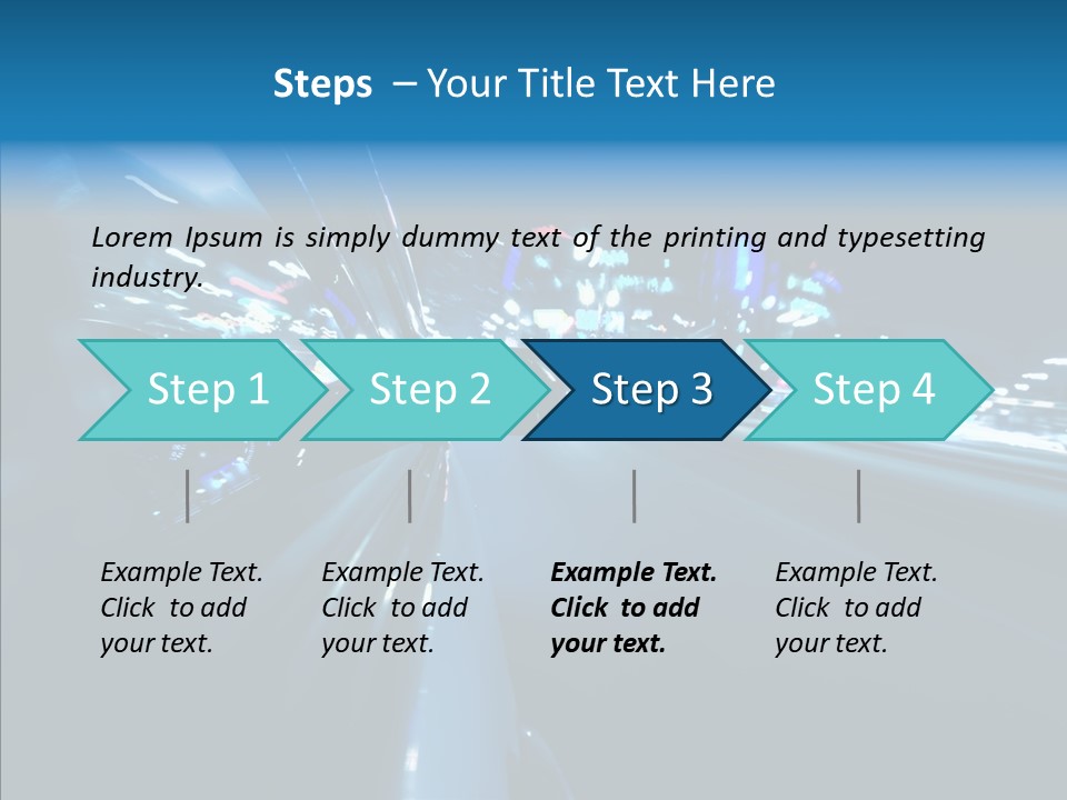 Destination Downtown Road PowerPoint Template