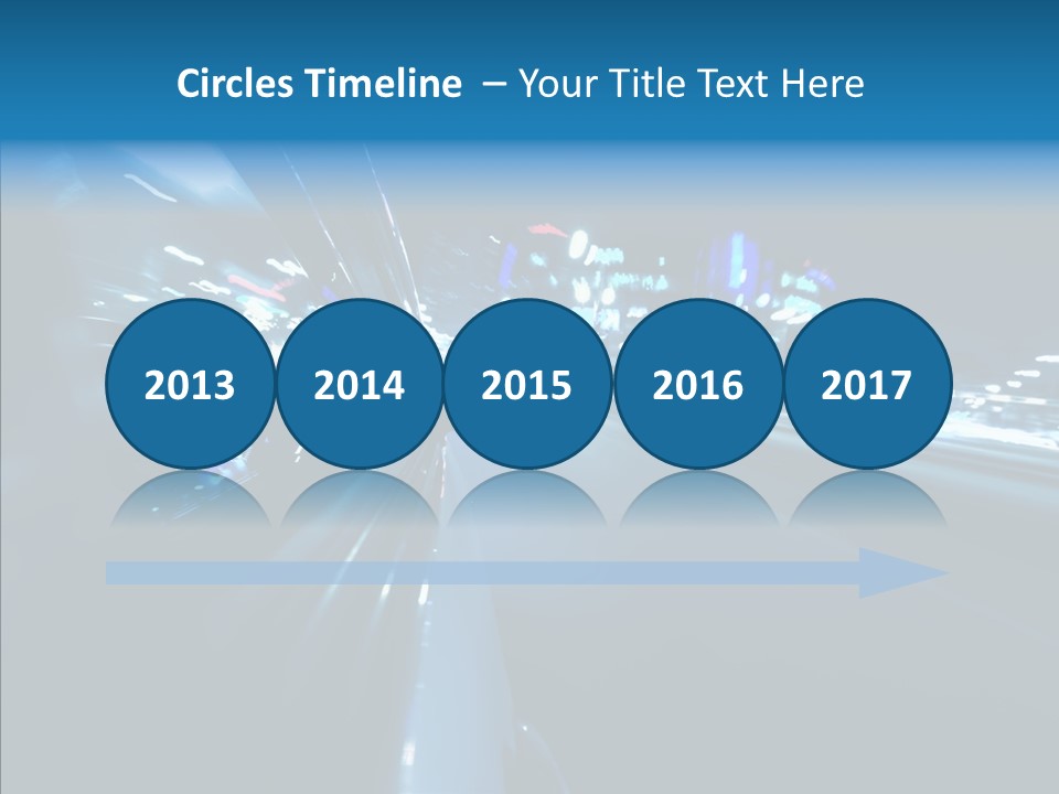 Destination Downtown Road PowerPoint Template