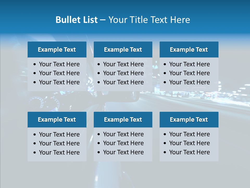 Destination Downtown Road PowerPoint Template