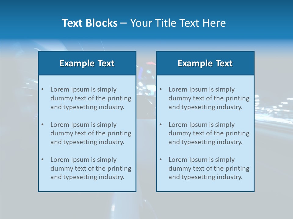 Destination Downtown Road PowerPoint Template