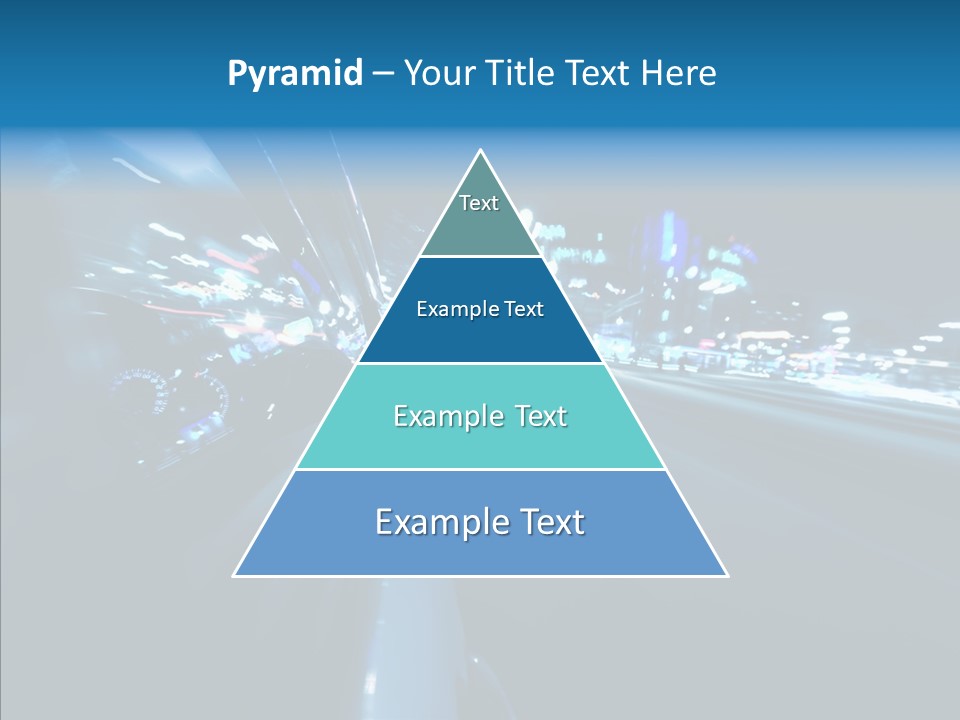 Destination Downtown Road PowerPoint Template