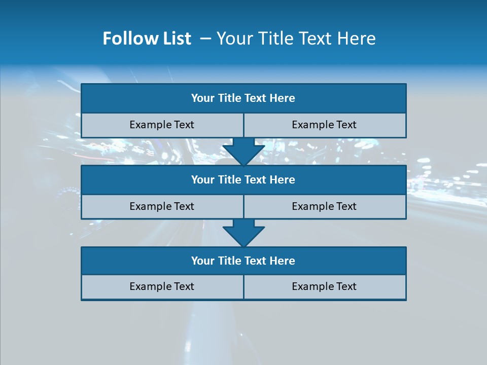 Destination Downtown Road PowerPoint Template