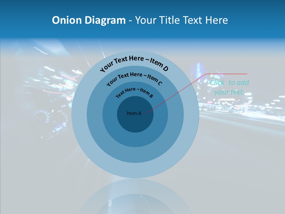Destination Downtown Road PowerPoint Template