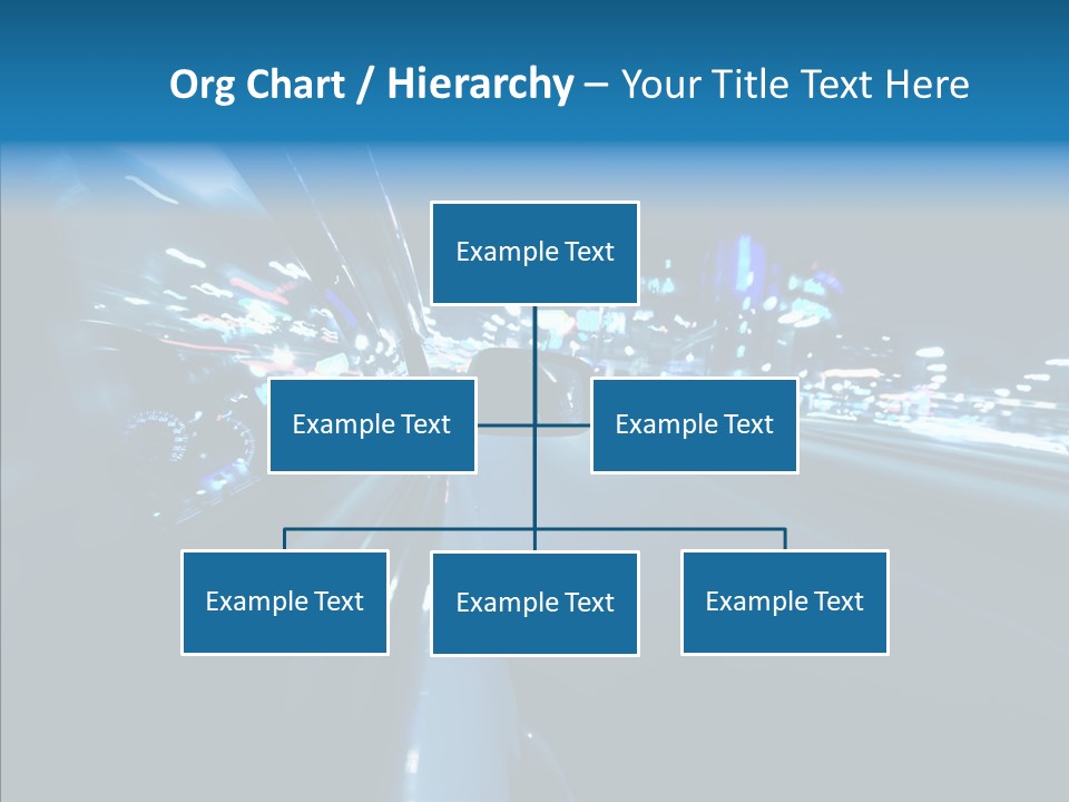 Destination Downtown Road PowerPoint Template