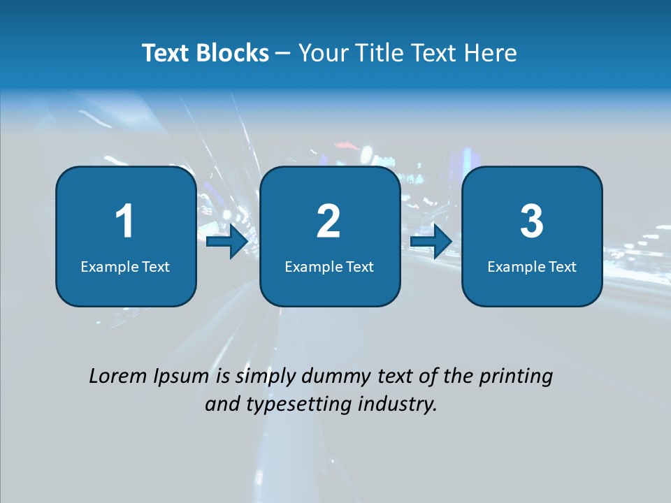 Destination Downtown Road PowerPoint Template
