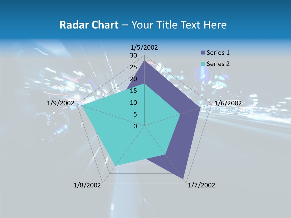 Destination Downtown Road PowerPoint Template