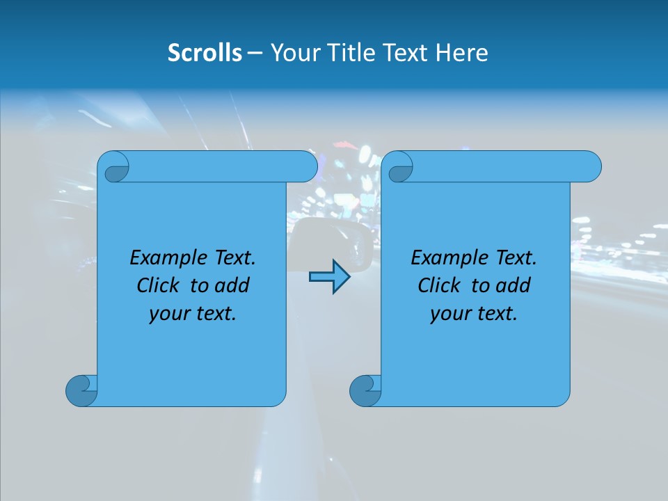 Destination Downtown Road PowerPoint Template