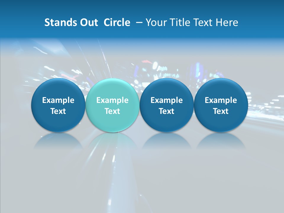 Destination Downtown Road PowerPoint Template