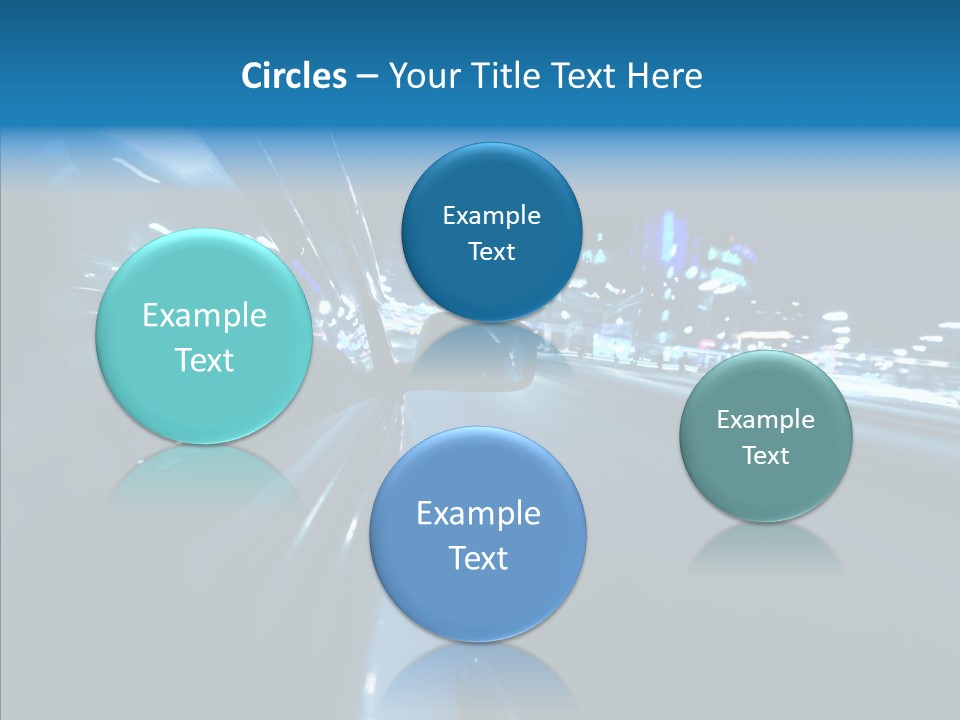 Destination Downtown Road PowerPoint Template