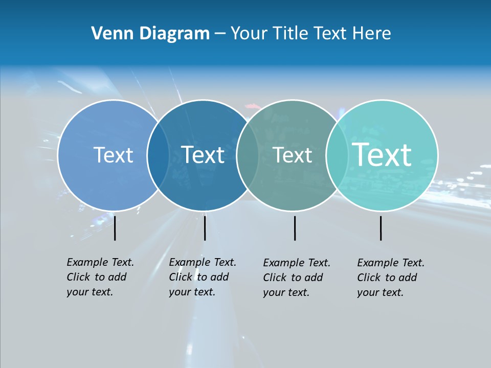 Destination Downtown Road PowerPoint Template
