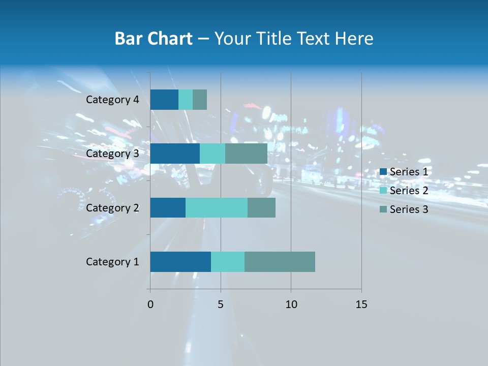 Destination Downtown Road PowerPoint Template