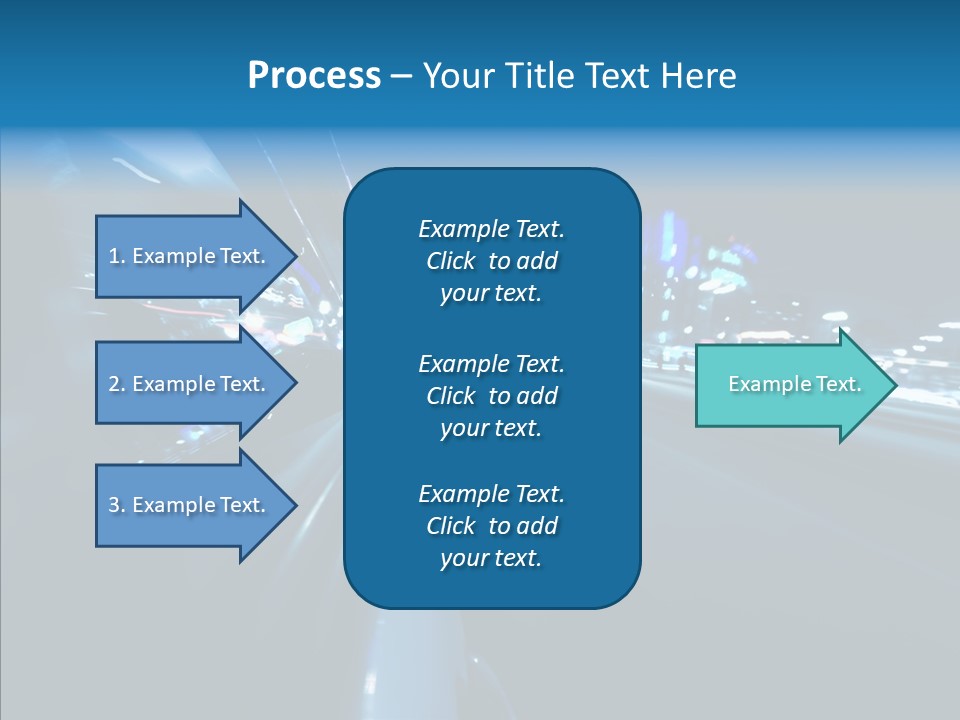 Destination Downtown Road PowerPoint Template