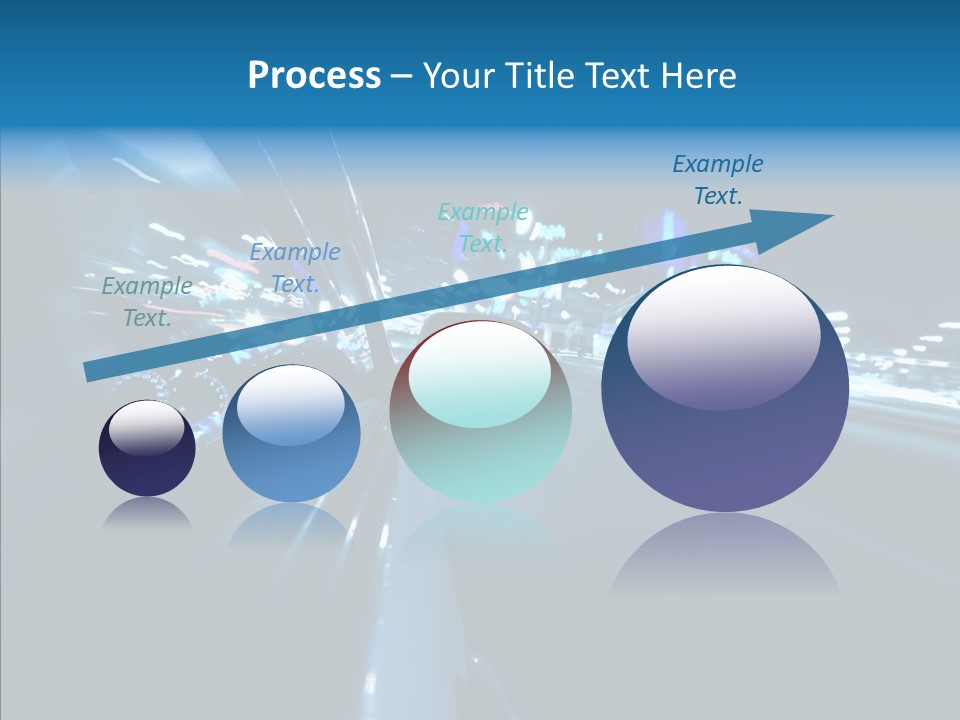 Destination Downtown Road PowerPoint Template