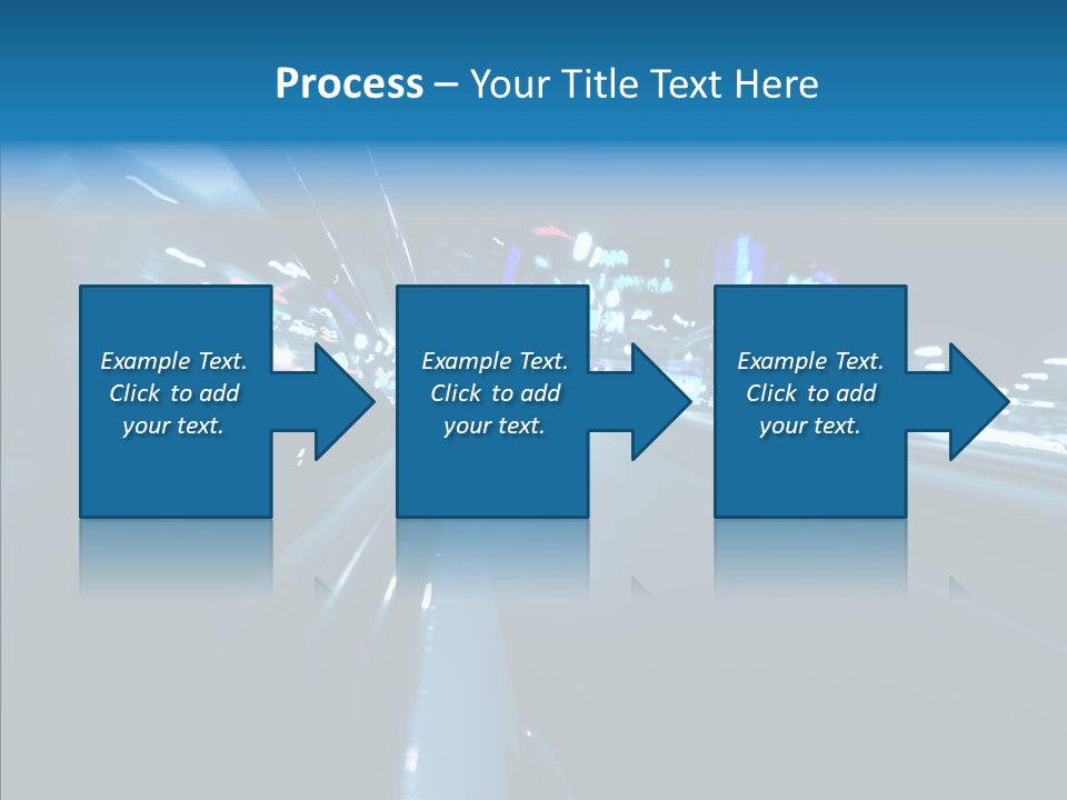 Destination Downtown Road PowerPoint Template
