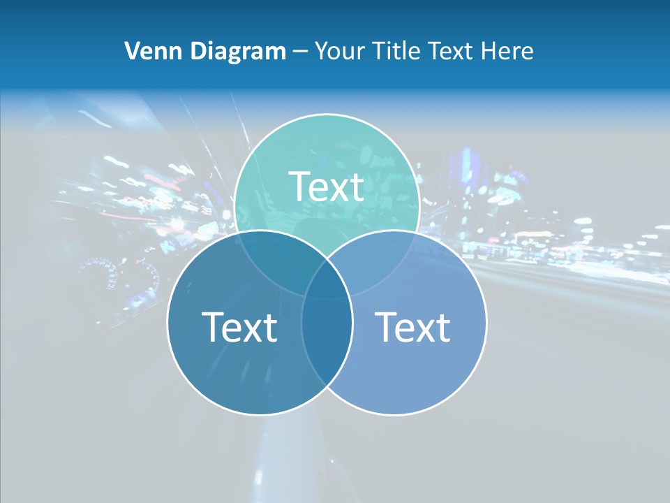 Destination Downtown Road PowerPoint Template
