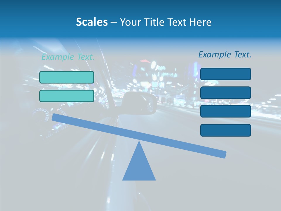 Destination Downtown Road PowerPoint Template