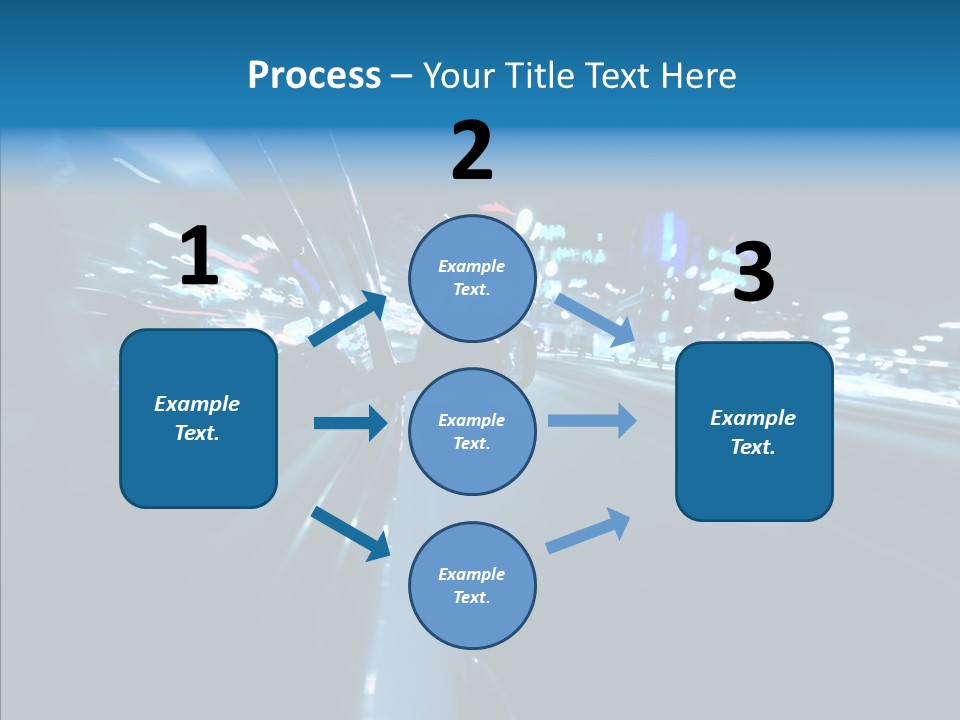 Destination Downtown Road PowerPoint Template