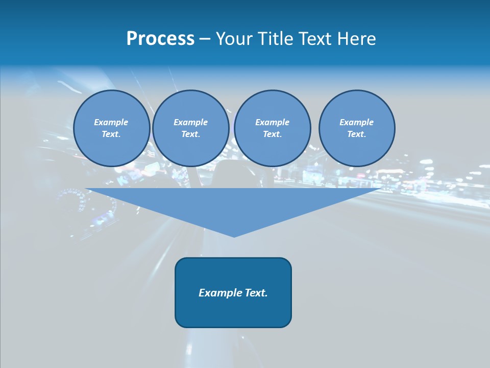 Destination Downtown Road PowerPoint Template