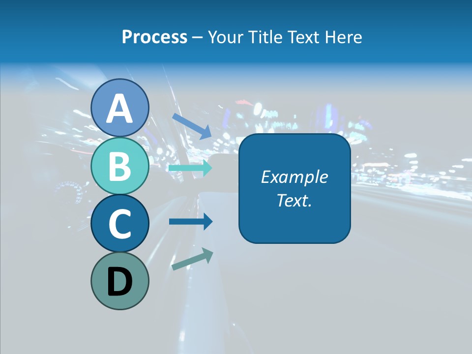 Destination Downtown Road PowerPoint Template